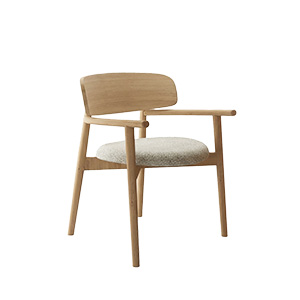 ARMCHAIR WITH WOODEN BACK